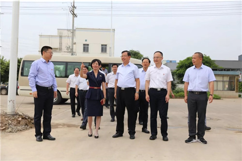 广西壮族自治区副主席李彬带队到访扬翔公司视察指导工作